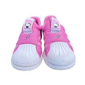 adidas Superstar 360 x Hello Kitty Pink White Slip On Shoes Size 10K US Kids
